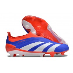 Zapatillas adidas Predator Elite Laceless FG Azul Blanco Rojo