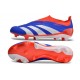 Zapatillas adidas Predator Elite Laceless FG Azul Blanco Rojo