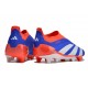 Zapatillas adidas Predator Elite Laceless FG Azul Blanco Rojo