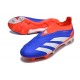 Zapatillas adidas Predator Elite Laceless FG Azul Blanco Rojo