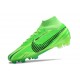 Nike Air Zoom Mercurial Superfly Ix Elite FG MDS 008 Verde Strike Negro