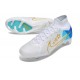 Nike Air Zoom Mercurial Superfly Ix Elite FG Blanco Azul Oro