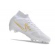 Nike Air Zoom Mercurial Superfly Ix Elite FG Blanco Azul Oro