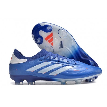 adidas Copa Pure 2 + Elite FG Lucid Azul Blanco Solar Rojo