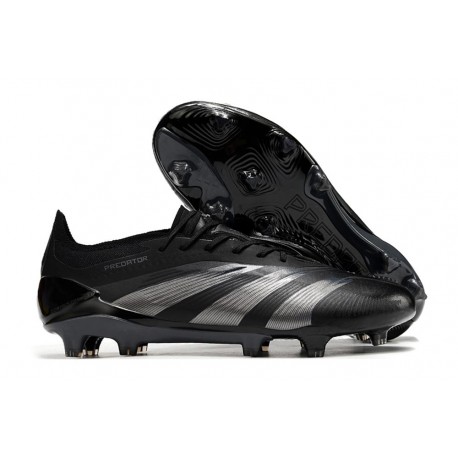 Zapatillas adidas Predator Elite Laceless FG Negro Carbón