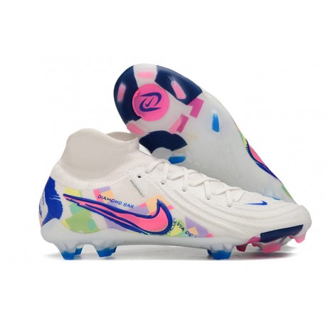 Zapatillas Nike Phantom Luna 2 Elite FG Blanco Rosa Azul