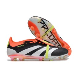 adidas Predator Elite Foldover Tongue FG Negro Blanco Rojo