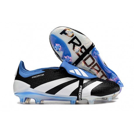adidas Predator Elite Foldover Tongue FG Negro Blanco Azul