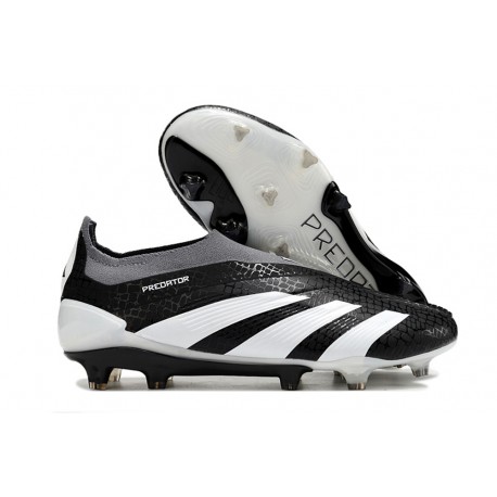 Zapatillas adidas Predator Elite Laceless FG Negro Blanco