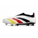 Zapatillas adidas Predator Elite Laceless FG Blanco Negro Rojo Amarillo