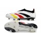 Zapatillas adidas Predator Elite Laceless FG Blanco Negro Rojo Amarillo