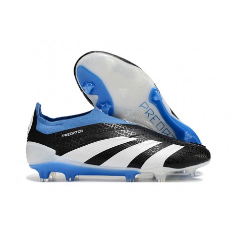  Zapatillas adidas Predator Elite Laceless FG Negro Blanco Azul