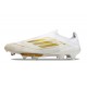 Botas de Futbol adidas F50+ Laceless FG Ftwr Blanco Dorado Met