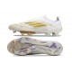 Botas de Futbol adidas F50+ Laceless FG Ftwr Blanco Dorado Met