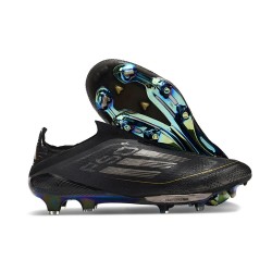 Botas de Futbol adidas F50+ Laceless FG Negro Hierro Met Dorado Met