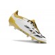 adidas Predator Elite Tongue FG Blanco Oro Plata