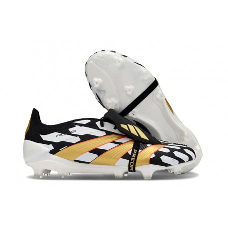 adidas Predator Elite Tongue FG Negro Blanco Oro