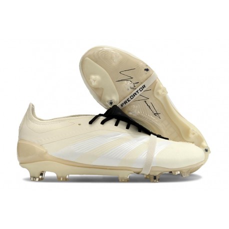 adidas Predator Elite Tongue FG Beige Negro