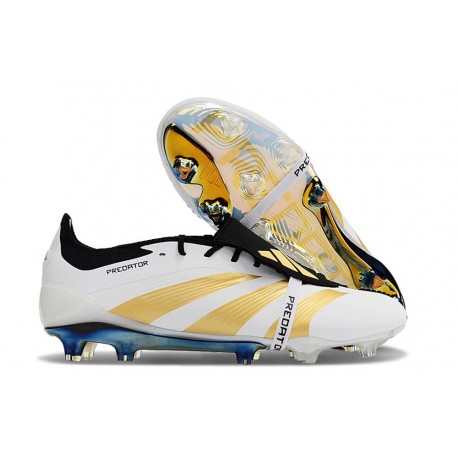 adidas Predator Elite Tongue FG Ftwr Blanco Dorado Met