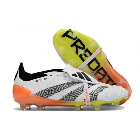 adidas Predator Elite Tongue FG Blanco Negro Arancione