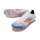 Botas adidas F50 Elite Laceless FG Ftwr Blanco Azul Lúcido Rojo