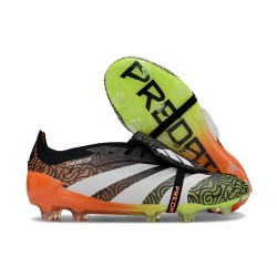 adidas Predator 24 Elite Tongue FG Negro Blanco Verde Naranja