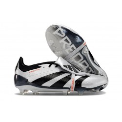 adidas Predator 24 Elite Tongue FG Plata Negro