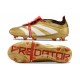 adidas Predator 24 Elite Tongue FG Dorado Met Blanco Rojo