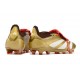adidas Predator 24 Elite Tongue FG Dorado Met Blanco Rojo