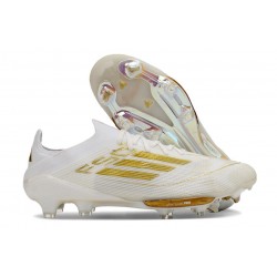 Nuevo adidas F50+Elite FG Ftwr Blanco Dorado Met