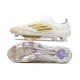 Nuevo adidas F50+Elite FG Ftwr Blanco Dorado Met