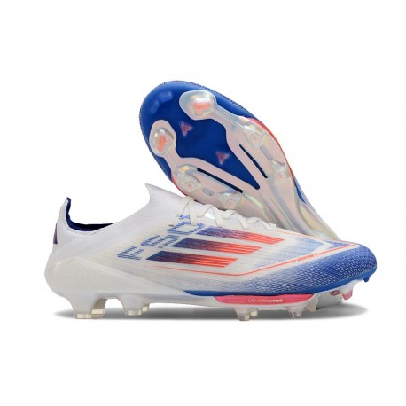 Nuevo adidas F50+Elite FG Ftwr Blanco Azul Lúcido Rojo