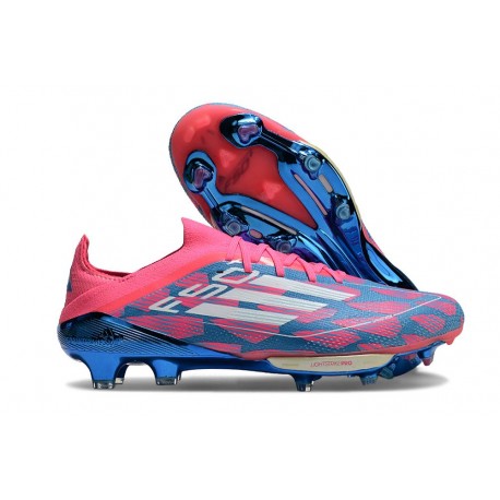 Nuevo adidas F50+Elite FG Solar Azul Ftwr Blanco Solar Rosa