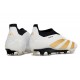 Zapatillas adidas Predator Elite Laceless FG Ftwr Blanco Dorado Met