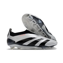 Zapatillas adidas Predator Elite Laceless FG Plata Negro