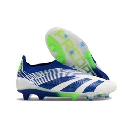 Zapatillas adidas Predator Elite Laceless FG Azul Blanco Verde