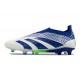 Zapatillas adidas Predator Elite Laceless FG Azul Blanco Verde