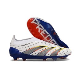 Zapatillas adidas Predator Elite Laceless FG Blanco Azul Negro