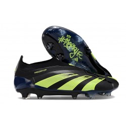 Zapatillas adidas Predator Elite Laceless FG Negro Verde