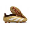 Zapatillas adidas Predator Elite Laceless FG Dorado Met Blanco