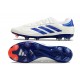 adidas Copa Pure 2 + Elite FG Piel Ftwr Blanco Azul Lúcido Rojo