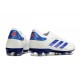 adidas Copa Pure 2 + Elite FG Piel Ftwr Blanco Azul Lúcido Rojo