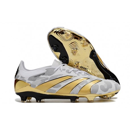 adidas Predator Elite L FG Blanco Oro Gris