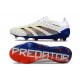 adidas Predator Elite L FG Blanco Gris Azul Rojo