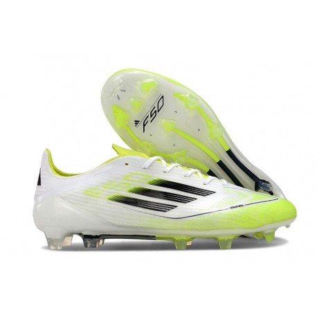 Zapatillas adidas F50 Elite FG Blanco Negro Volt
