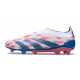 Zapatillas adidas Predator Elite Laceless FG Ftwr Blanco Solar Azul Solar Rosa