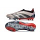 Zapatillas adidas Predator Elite Laceless FG Platino Met Aurora Negro Carbón