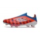 Botas de Futbol adidas F50+ Laceless FG Rojo Azul Blanco