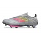 Botas de Futbol adidas F50+ Laceless FG Gris Rosa Amarillo