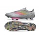 Botas de Futbol adidas F50+ Laceless FG Gris Rosa Amarillo